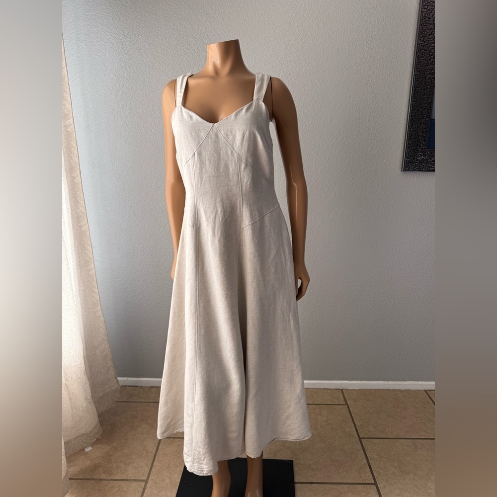 LOFT Cream Midi Dress - Picture 5 of 16